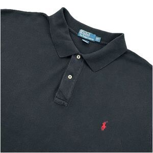Polo Ralph Lauren Men’s Polo Shirt 4XLT Black Red Pony Logo Short Sleeve Cotton